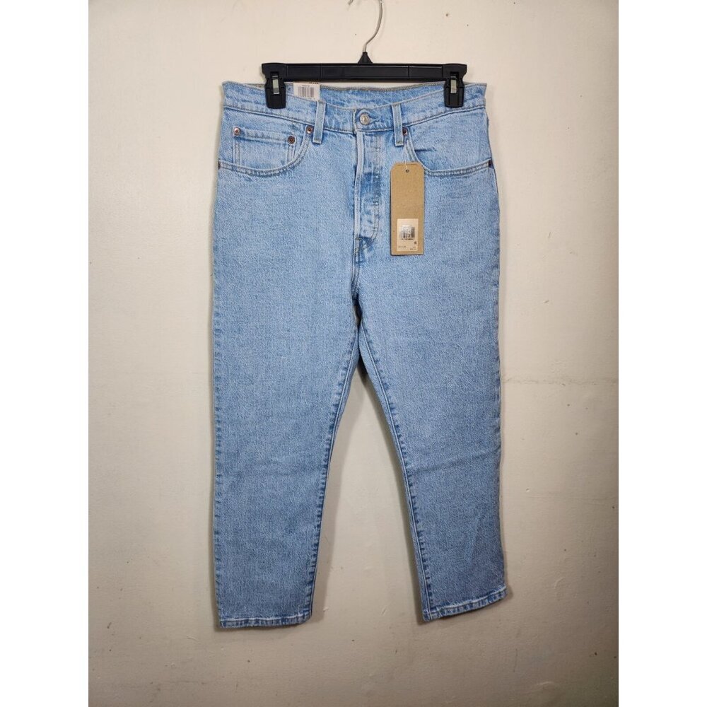 Levi's 501 Women's Size 30x26 Jeans Blue High Rise Cropped Straight Leg   (27